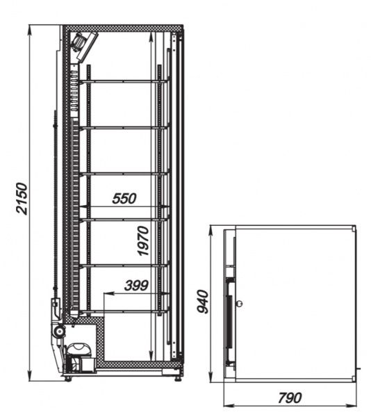 Шкаф холодильный Аркто Plus 1105-Eco