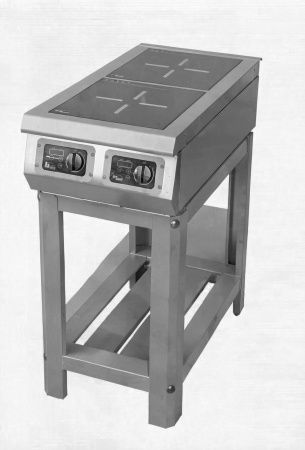 Плита индукционная Grill Master Ф2ИП/800 на нерж. подставке двухконфорочная
