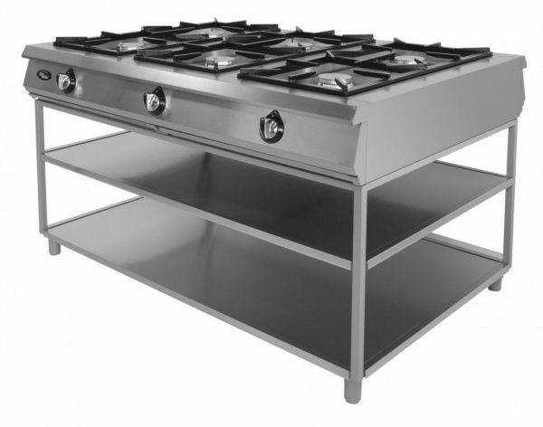 Плита газовая Grill Master Ф6П2Г/1000 островная на подставке шестигорелочная (50060)