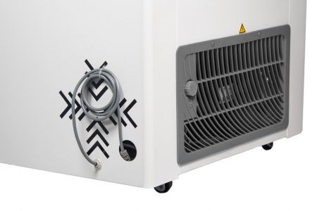 Ларь морозильный Gellar FG 475 E (FG475E) красный с изогнутым стеклом