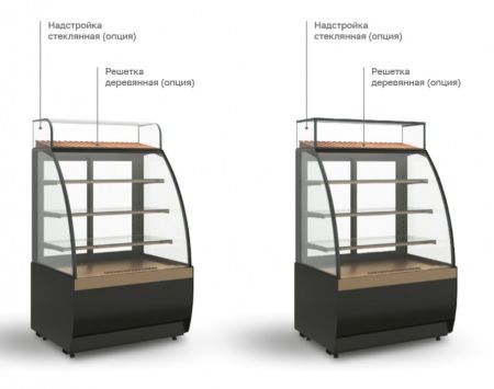 Витрина нейтральная K70 N 0,9-1 LIGHT (версия 2.0) (9005-0109)