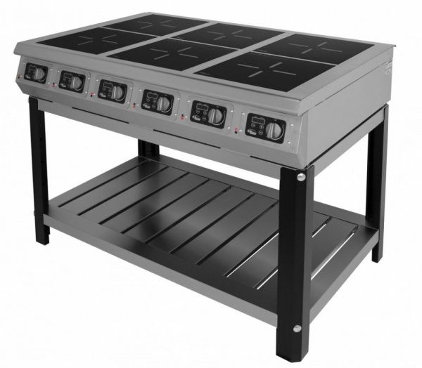 Плита индукционная Grill Master Ф6ИП/800 на подставке шестиконфорочная 60010