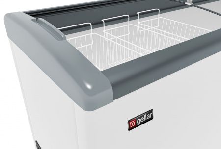 Ларь морозильный Gellar FG 775 E (FG775E) синий с изогнутым стеклом